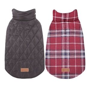 NWT Warm Reversible Waterproof Winter Dog Jacket - British Vest, Size XS